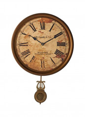 Round Wall Clock Brown 2x15x15inch