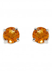 18 Karat Gold Citrine Round Earrings reviews 18 Karat Gold Citrine Round Earrings