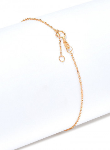 18 Karat Rose Gold Green Amethyst Single Stone Bracelet