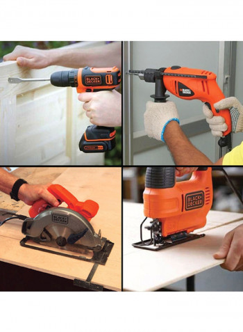 4-Piece Power Tools Set Orange/Black