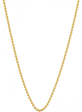 18K Gold Ball Chain