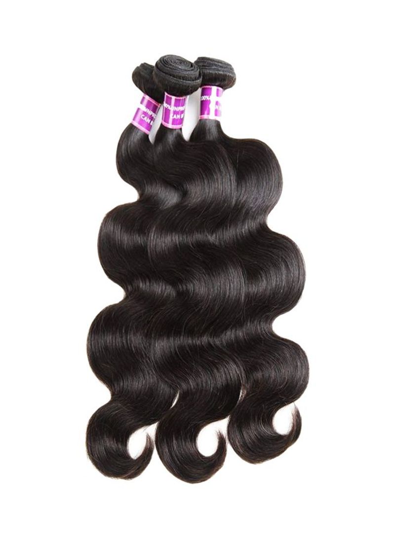 4-Piece Grade 8A Brazilian Virgin Hair Body Wave Black