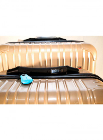 3-Piece Arabic Style Trolley Luggage Set With Scale And Tracker Gold