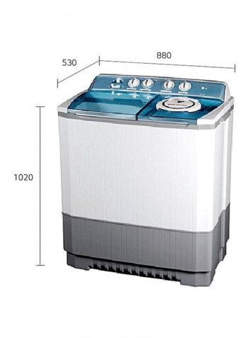Twin Tub Top Load Washing Machine 11 kg P1460RWN Blue/White/Grey