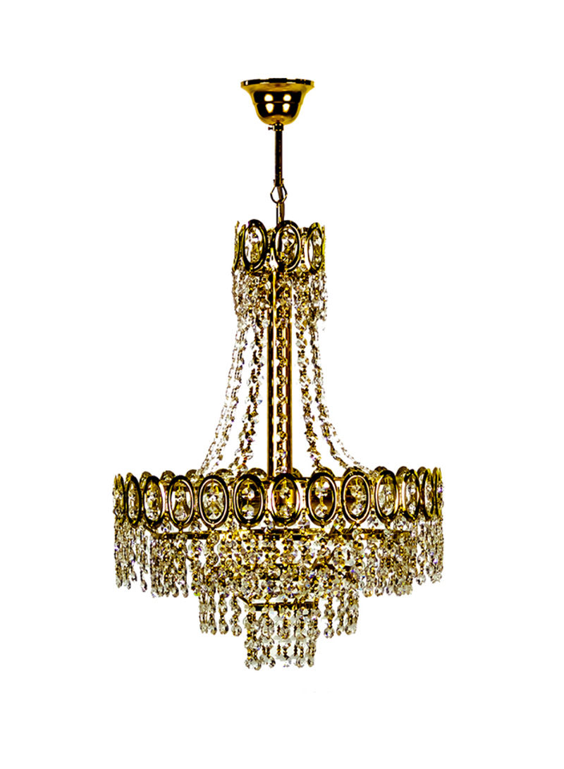 Decorative Chandelier Gold/Clear 50x60centimeter