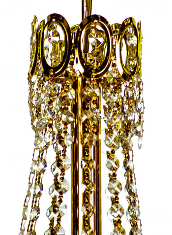 Decorative Chandelier Gold/Clear 50x60centimeter