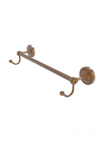 Prestige Regal Collection Integrated Hooks Towel Bar Gold 24inch