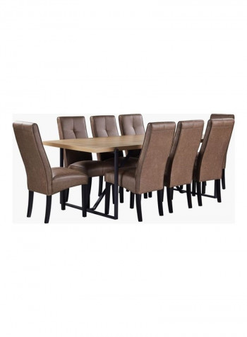 Urban 8-Seater Dining Table Brown/Black