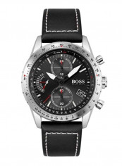 Men's Pilot Edition Chrono Water Resistance Leather Analog Watch 1513853