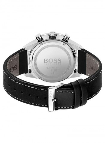 Men's Pilot Edition Chrono Water Resistance Leather Analog Watch 1513853