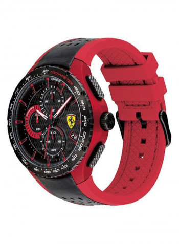 Men's Pista Water Resistance Leather Analog Watch 830733