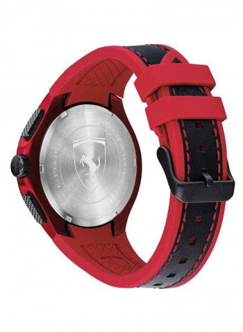 Men's Pista Water Resistance Leather Analog Watch 830733