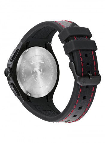 Men's Pista Water Resistance Leather Analog Watch 830734
