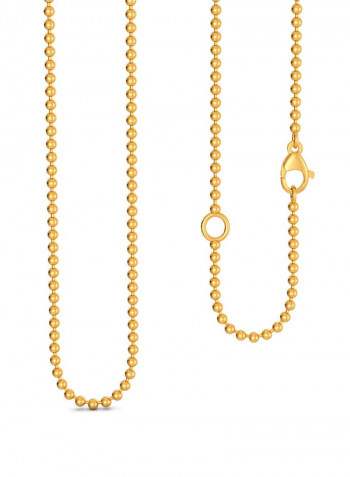 18 Karat Gold Ball Chain