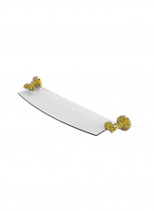Waverly Place Glass Shelf Clear/Gold 18inch