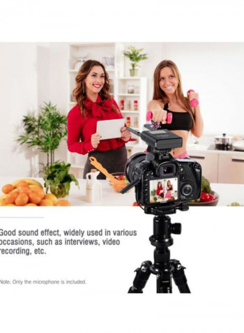 Professional Wireless Video Recording Lavalier Lapel Microphone Mic CM-10 Black
