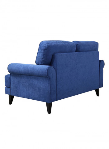 Ibiza 2-Seater Sofa With 2-Cushions Blue 86x140cm