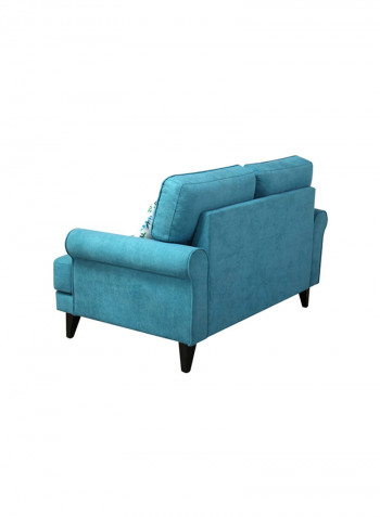 Ibiza 2-Seater Sofa With 2-Cushions Blue 86x140cm