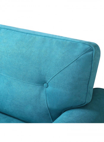 Ibiza 2-Seater Sofa With 2-Cushions Blue 86x140cm