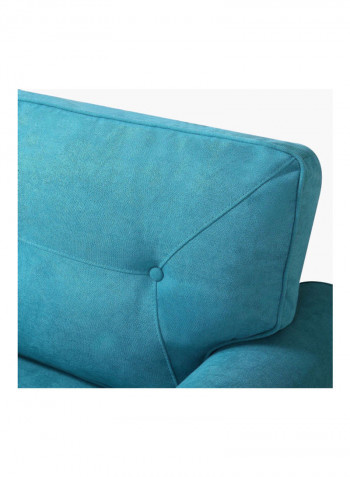 Ibiza 2-Seater Sofa With 2-Cushions Blue 86x140cm