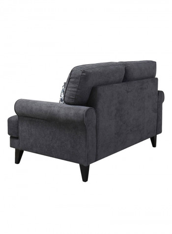 Ibiza 2-Seater Sofa With 2 Cushions Grey 86x140cm