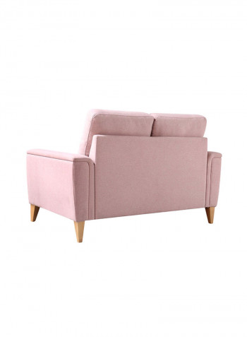 Lima 2-Seater Sofa With 2-Cushions Pink 86x140cm