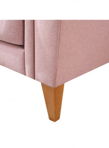 Lima 2-Seater Sofa With 2-Cushions Pink 86x140cm
