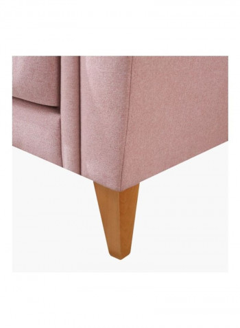 Lima 2-Seater Sofa With 2-Cushions Pink 86x140cm
