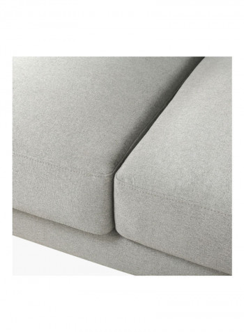 Lima 2-Seater Sofa With 2-Cushions Grey 86x140cm