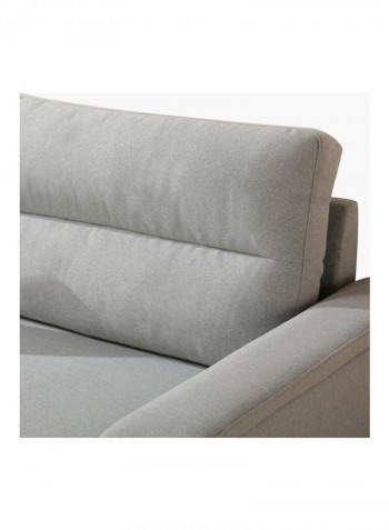 Lima 2-Seater Sofa With 2-Cushions Grey 86x140cm