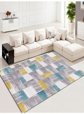 Beautiful Color Block Washable Carpet Multicolour 160x230centimeter