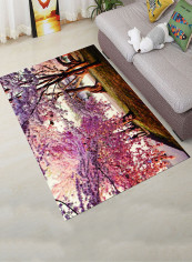 Romantic Flower Tree Pattern Living Room Carpet Multicolour 160x230centimeter