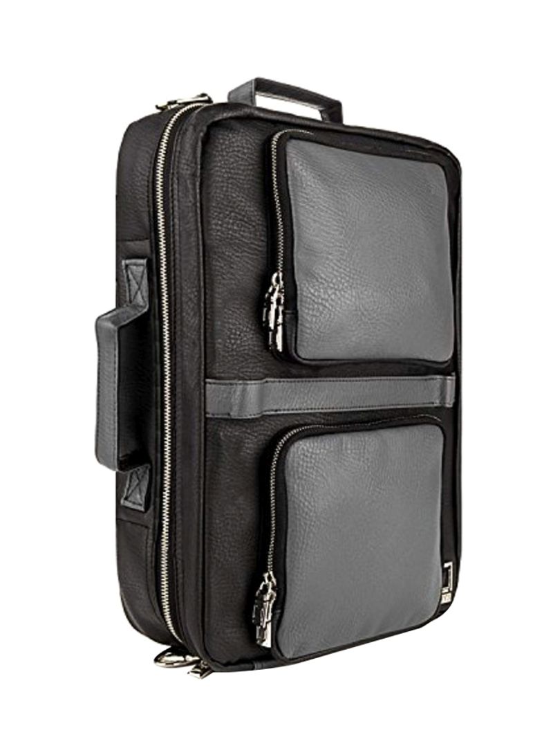 Messenger Backpack For Apple MacBook Pro 15-Inch Black/Grey