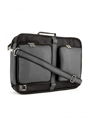 Messenger Backpack For Apple MacBook Pro 15-Inch Black/Grey