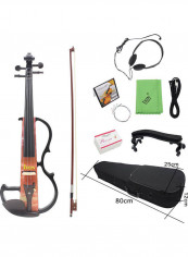 Wood Electric Violin with Connecting Cable and Earphone Case تقييمات Wood Electric Violin with Connecting Cable and Earphone Case