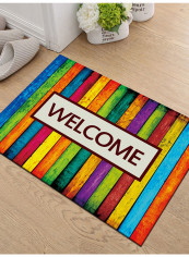 Letter Pattern Personalized Adorable Living Room Doormat Multicolour 160x230centimeter
