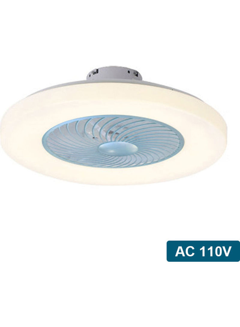 Modern Ceiling Fan Lamp With Remote Control 110V LED Lighting Blue 60*27*60cm