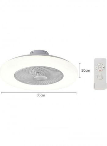 Modern Ceiling Fan Lamp With Remote Control 110V LED Lighting Blue 60*27*60cm