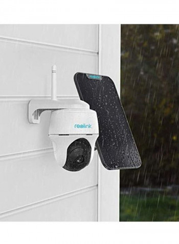 Solar-Powered Security Camera With Panel