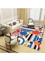 Color Block Abstract Pattern Carpet Multicolour 160x230centimeter