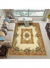 3D Printed Retro Style Living Room Carpet Multicolour 160x230centimeter