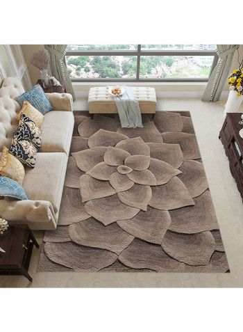 Floral Living Room Carpet Brown 160x230centimeter