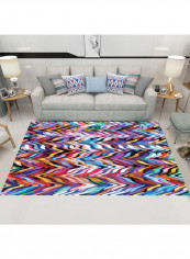 3D Printed Color Block Non-Slip Carpet Multicolour 160x230centimeter