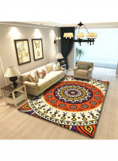 European Style Rectangle Shaped Mat Multicolour 160x230centimeter