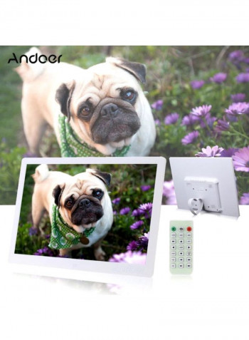 Digital Photo Frame 24.5x2.5x35cm White