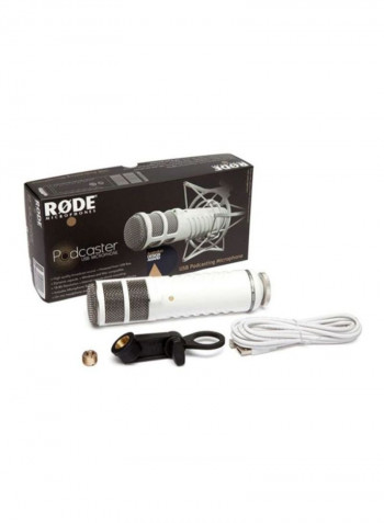 USB Broadcast Microphone White