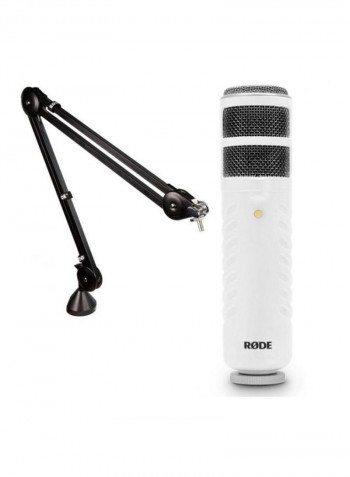 USB Broadcast Microphone White