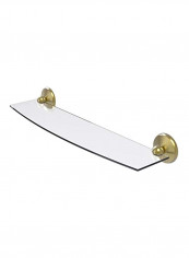 Prestige Monte Carlo Collection Glass Shelf Clear/Gold 24inch