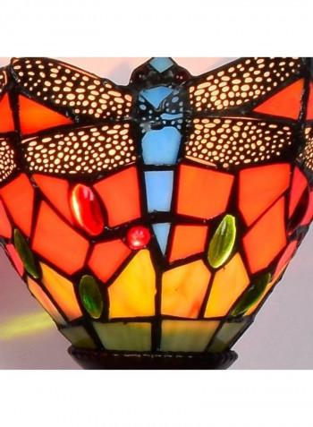 Retro Dragonfly Three Heads Wall Lamp Multicolour 65 x 29 x 20cm