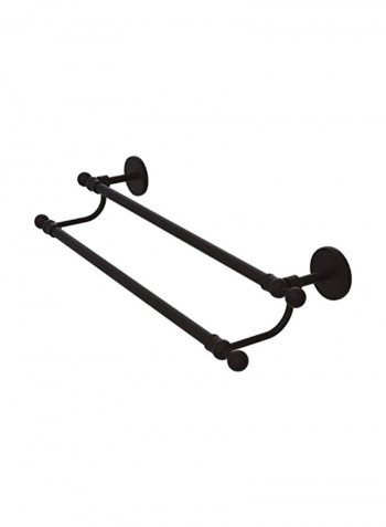 Skyline Collection Double Towel Bar Black 18inch